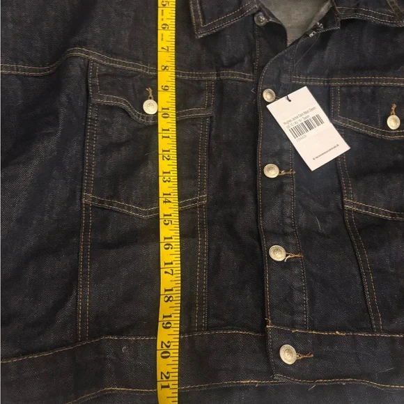 Princess Polly Dark Blue Jean Jacket - Picture 12 of 13